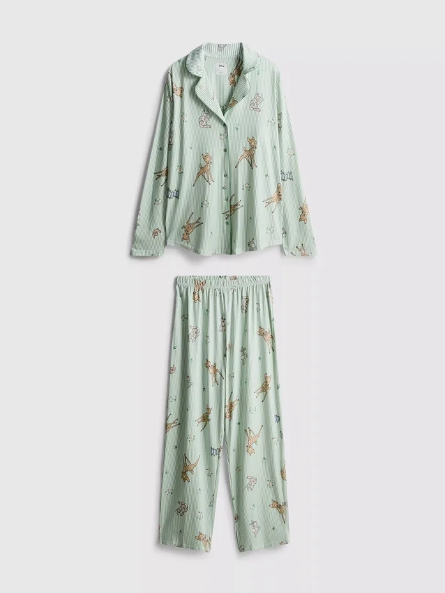 Disneys Bambi-pyjamasser med striber i boyfriend-stil