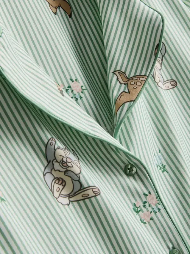 Disneys Bambi-pyjamasser med striber i boyfriend-stil