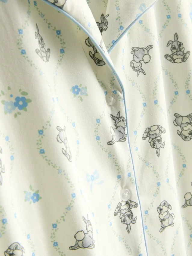 Disneys Bambi Thumper-pyjamasser i boyfriend-stil med korte bukser