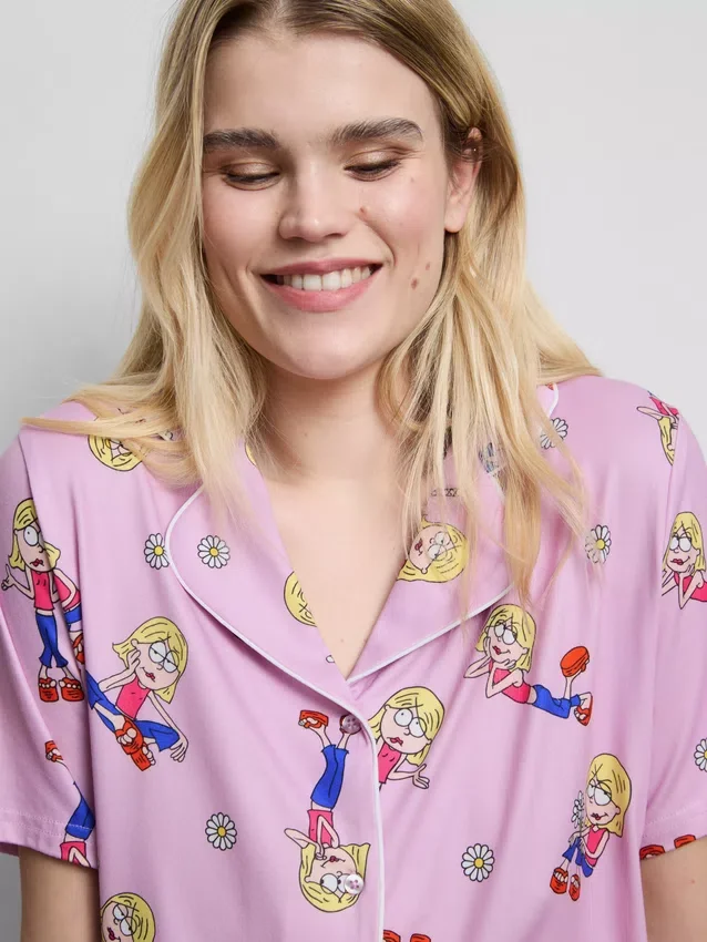 Disneys Lizzie McGuire-pyjamasser med boyfriend-shorts
