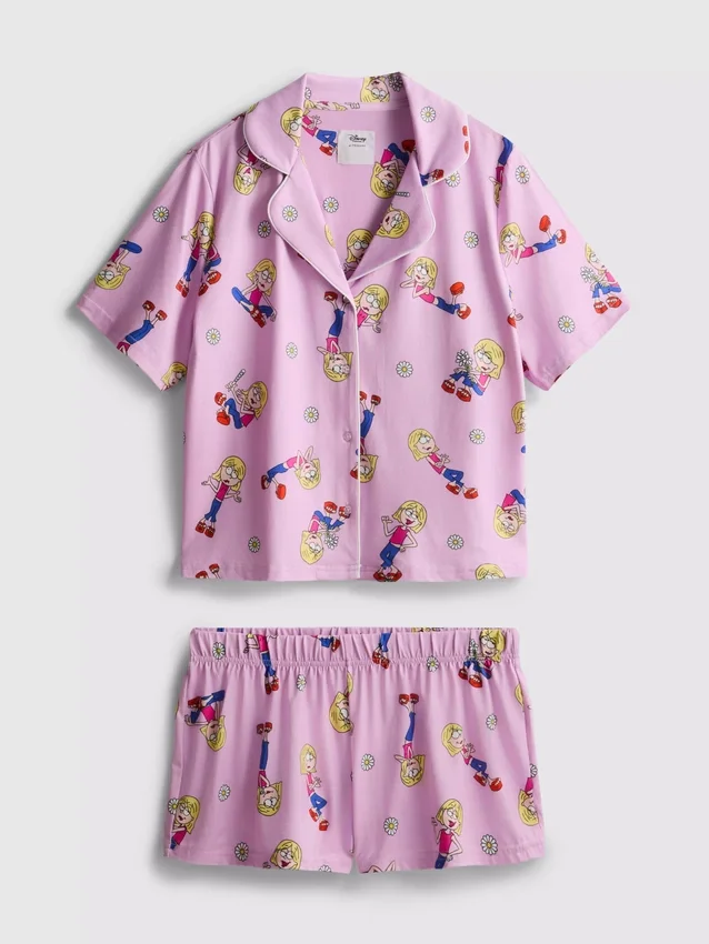 Disneys Lizzie McGuire-pyjamasser med boyfriend-shorts