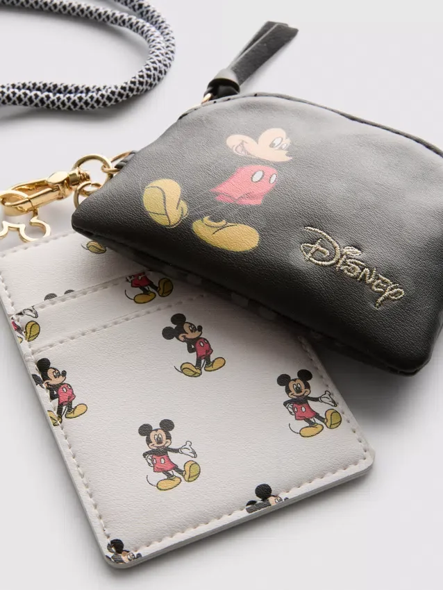 Disneys Mickey Mouse-lommebog i imiteret læder med snor