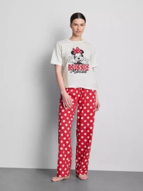 Disneys Minnie Mouse-pyjamasser i bomuld med grafisk print