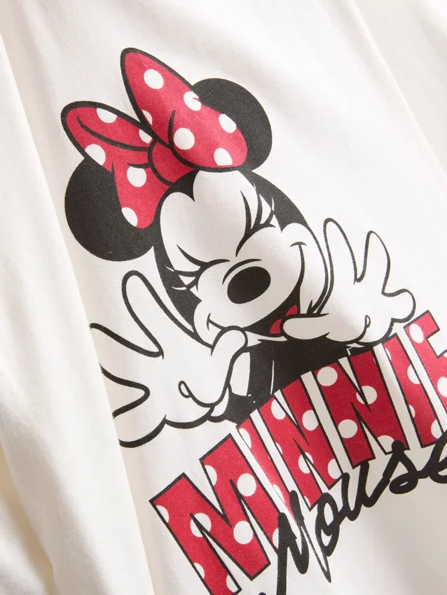 Disneys Minnie Mouse-pyjamasser i bomuld med grafisk print