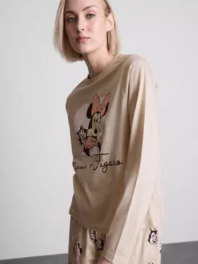 Disneys Minnie Mouse-pyjamasser i bomuld med print