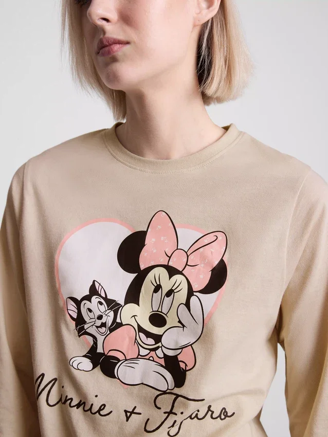 Disneys Minnie Mouse-pyjamasser i bomuld med print