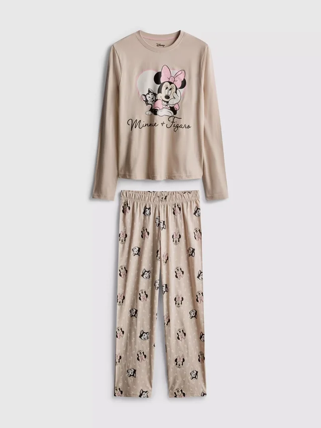 Disneys Minnie Mouse-pyjamasser i bomuld med print