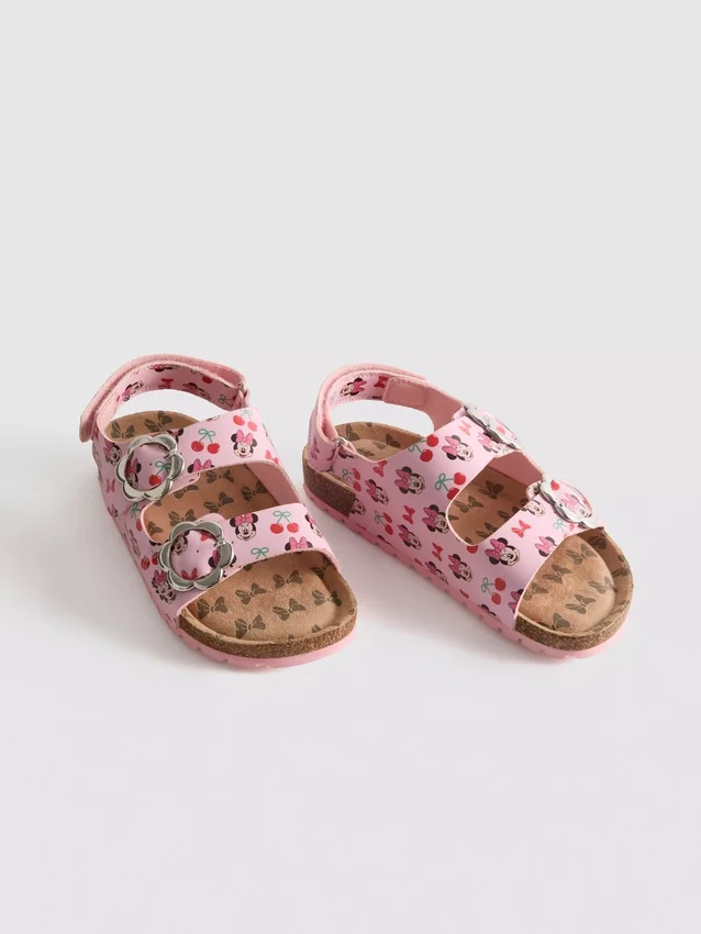 Disneys Minnie Mouse-sandaler med dobbelt spænde og hælrem