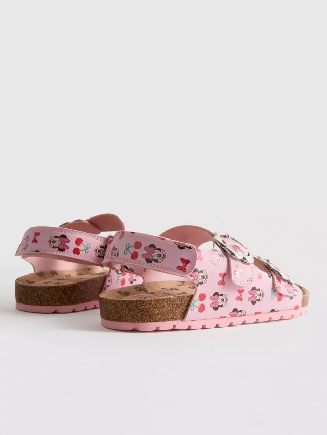 Disneys Minnie Mouse-sandaler med dobbelt spænde og hælrem