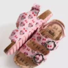 Disneys Minnie Mouse-sandaler med dobbelt spænde og hælrem