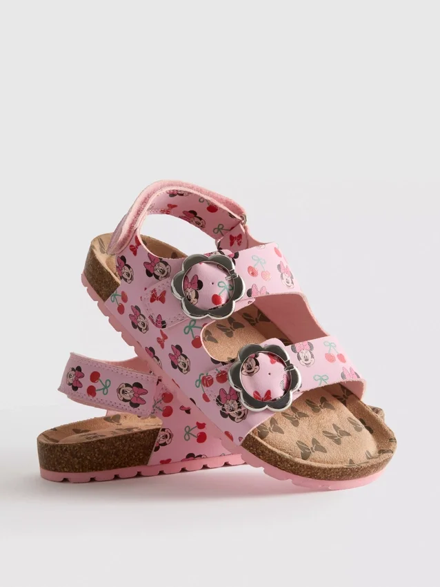Disneys Minnie Mouse-sandaler med dobbelt spænde og hælrem