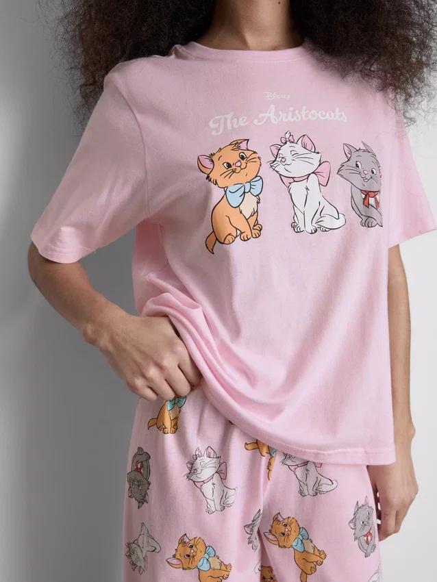 Disneys pyjamasser i bomuld med motiv fra "Aristocats"
