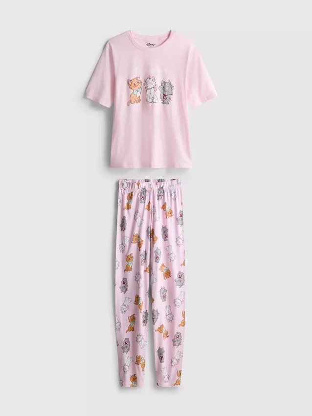 Disneys pyjamasser i bomuld med motiv fra "Aristocats"