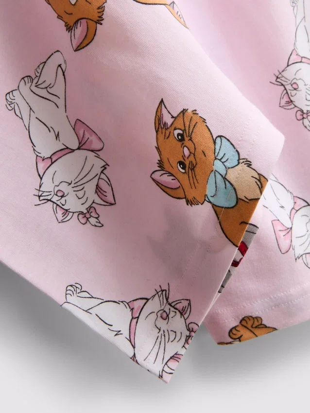 Disneys pyjamasser i bomuld med motiv fra "Aristocats"