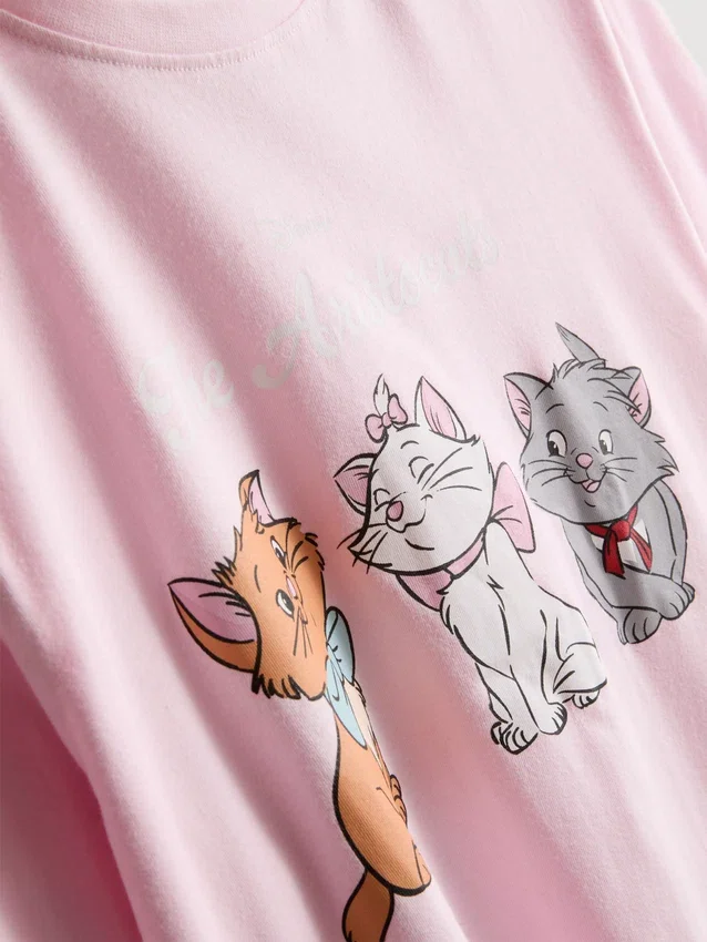 Disneys pyjamasser i bomuld med motiv fra "Aristocats"