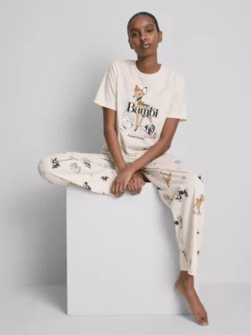 Disneys pyjamasser i bomuldsblanding med grafisk print
