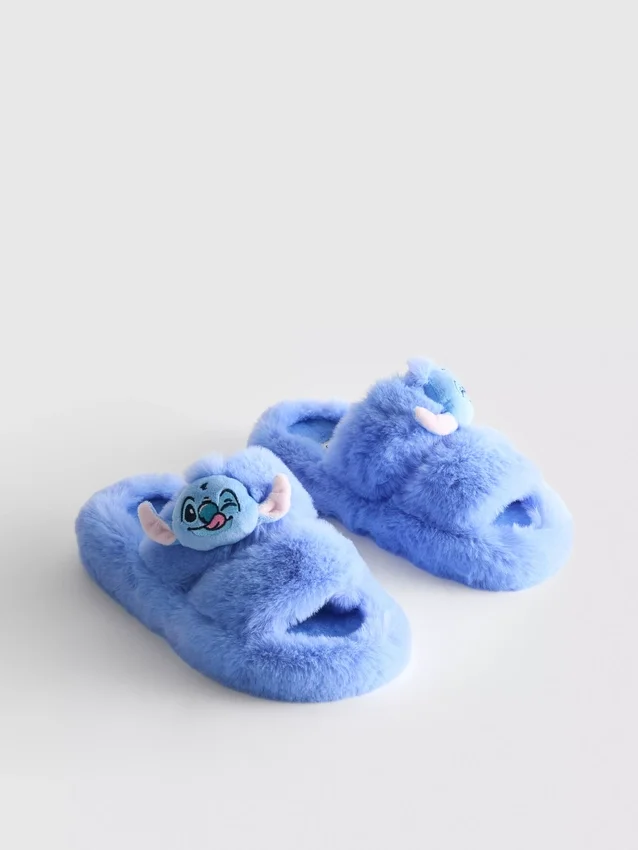 Disneys Stitch-hjemmesko med to remme og blødt for