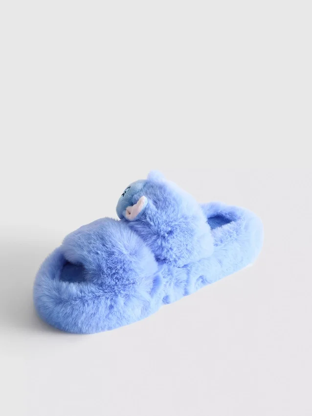 Disneys Stitch-hjemmesko med to remme og blødt for