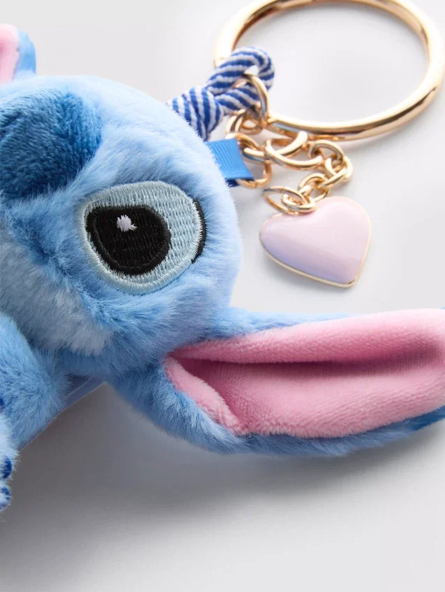 Disneys Stitch-plysfigur som nøglering