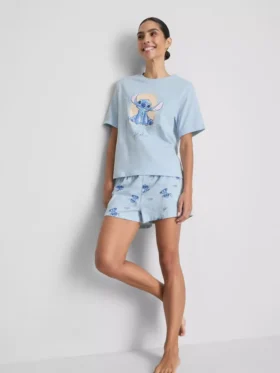 Disneys Stitch-pyjamasser i bomuld med grafisk motiv