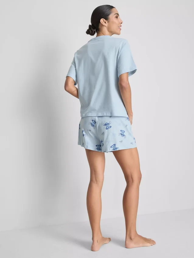 Disneys Stitch-pyjamasser i bomuld med grafisk motiv