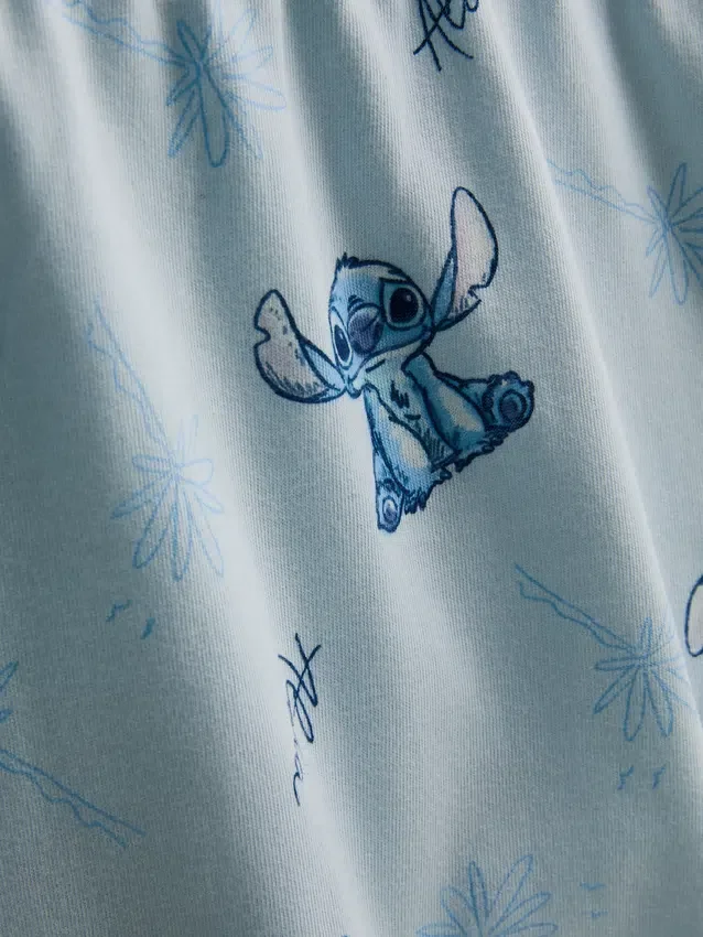 Disneys Stitch-pyjamasser i bomuld med grafisk motiv