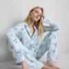 Disneys Stitch-pyjamasser med striber i boyfriend-stil