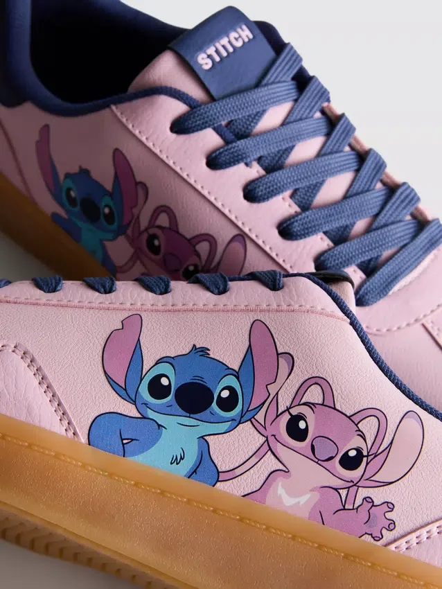Disneys Stitch-sneakers med gummisål