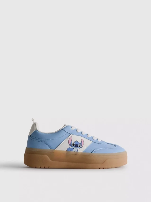 Disneys Stitch-sneakers med tyk gummisål