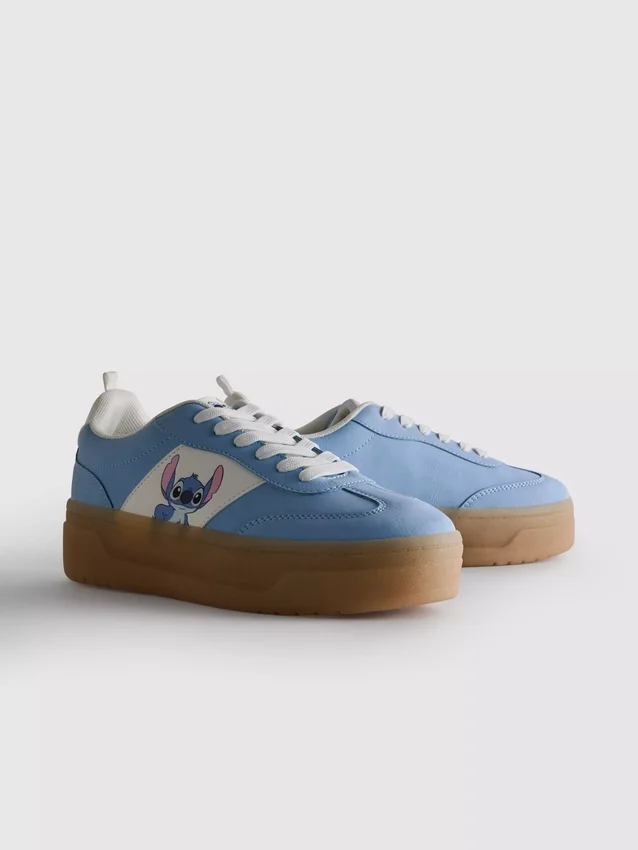 Disneys Stitch-sneakers med tyk gummisål
