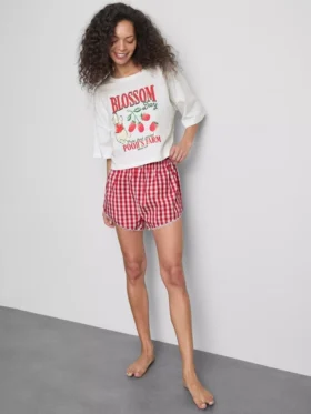 Disneys Winnie the Pooh-pyjamasser med gingham-mønster
