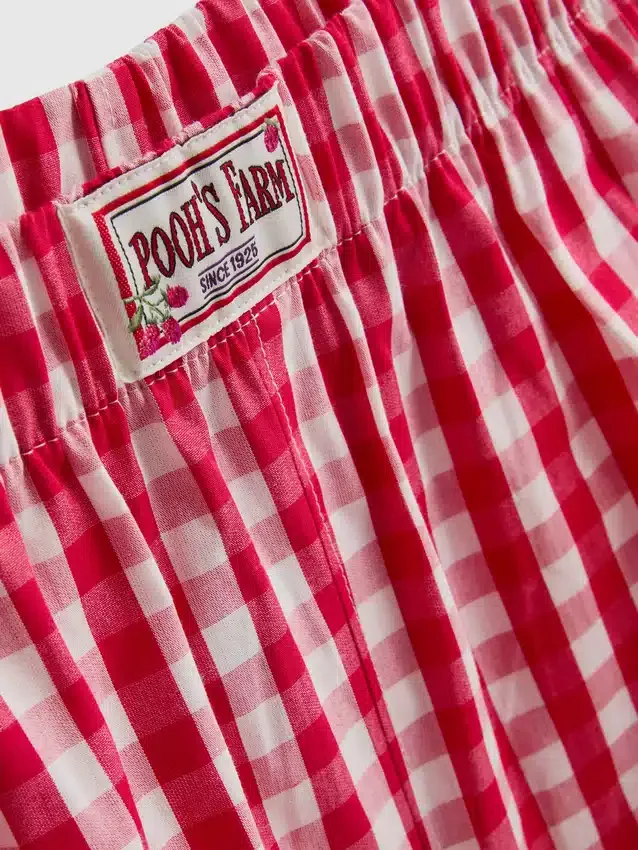 Disneys Winnie the Pooh-pyjamasser med gingham-mønster