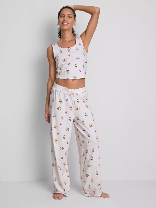 Disneys Winnie the Pooh-pyjamasser med tanktop i bomuldsrig kvalitet med print