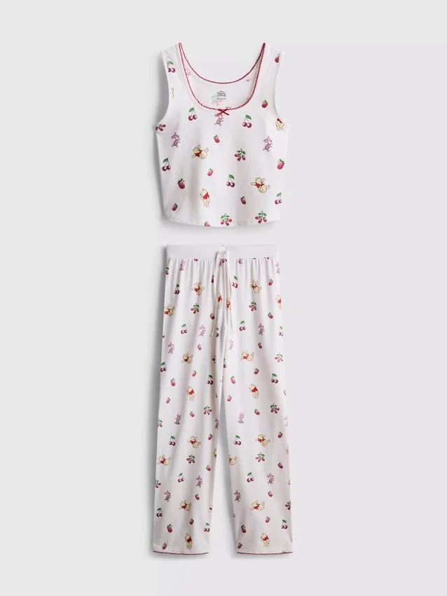 Disneys Winnie the Pooh-pyjamasser med tanktop i bomuldsrig kvalitet med print