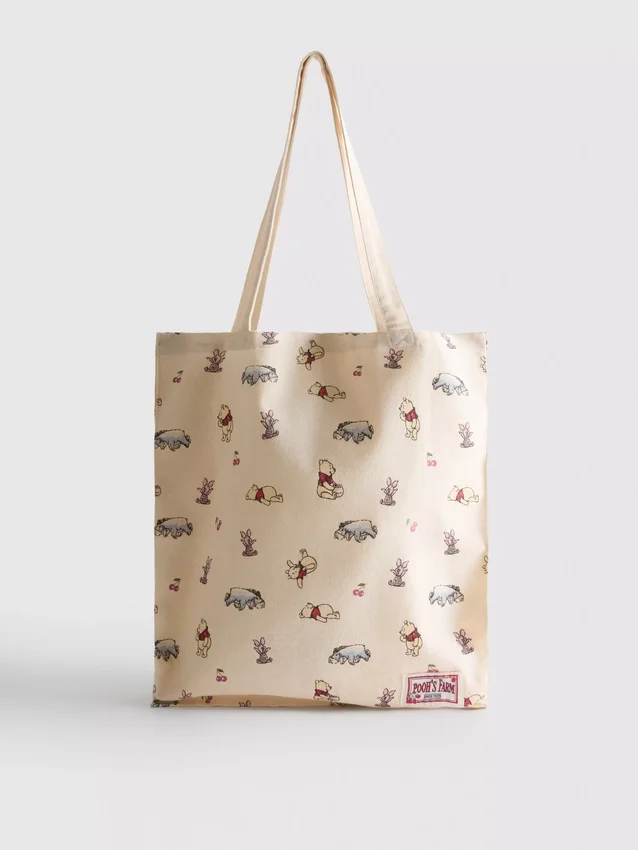Disneys Winnie the Pooh-tote i bomuldslærred