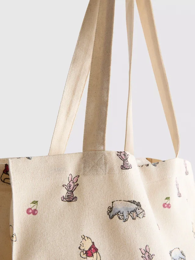 Disneys Winnie the Pooh-tote i bomuldslærred