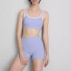 Dobbeltlags aktiv crop top