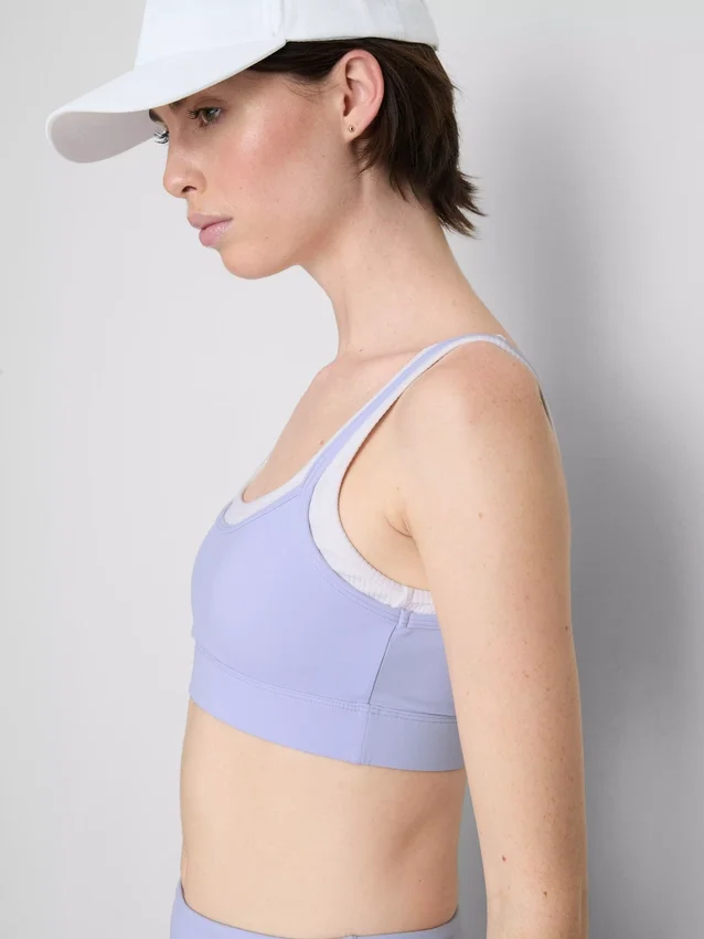 Dobbeltlags aktiv crop top