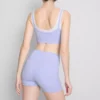 Dobbeltlags aktiv crop top