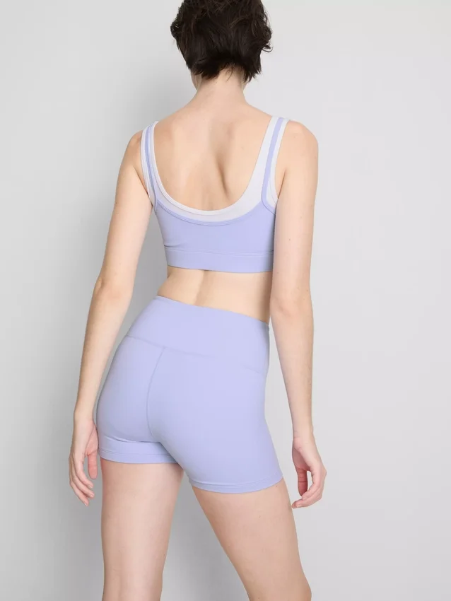 Dobbeltlags aktiv crop top