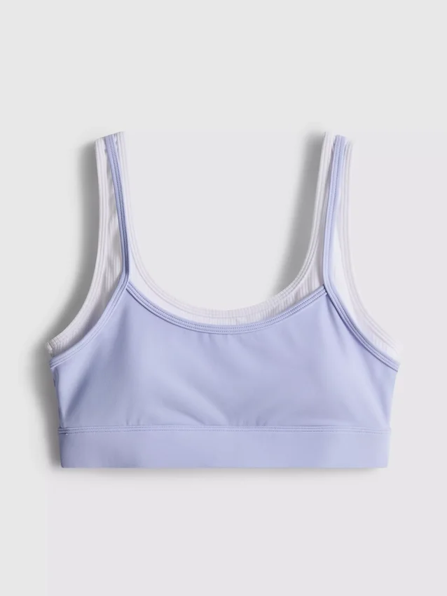 Dobbeltlags aktiv crop top