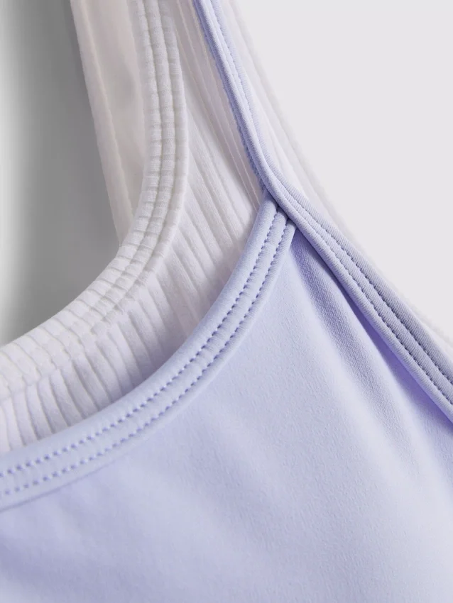 Dobbeltlags aktiv crop top