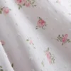 Dobby-pyjamasser-cami i bomuld med blomsterprint