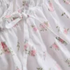 Dobby-pyjamasser i bomuld med blomsterprint