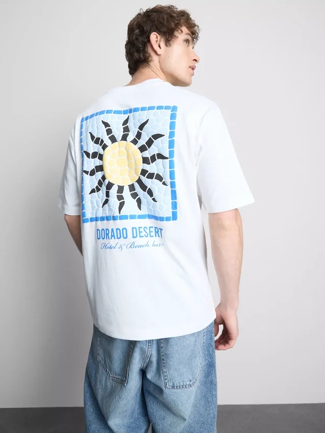 Dorado Desert grafisk T-shirt