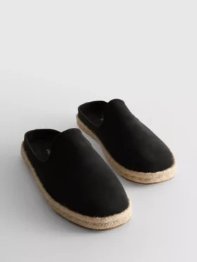 Espadrille-mules, der glider let på