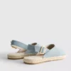 Espadrille-sandaler med spænde bagpå