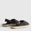 Espadrille-sandaler med spænde bagpå