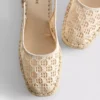 Espadrille-sandaler med spænde bagpå