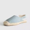 Espadrille-sandaler med spænde bagpå